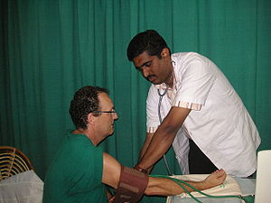 Ayurveda doctor with patient