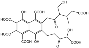 Structure of typical fulvic acid, (according t...
