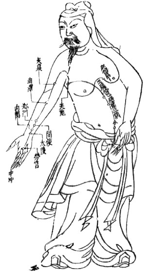 Acupuncture chart from the Ming Dynasty: The P...